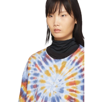 Shop Raquel Allegra Multicolor Oversized Tie-dye T-shirt In Rainbow