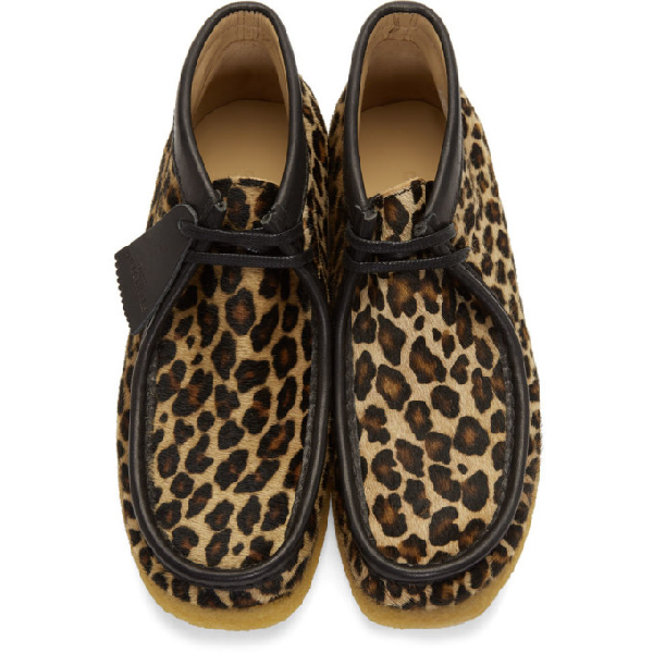 clarks wallabee pony hair boot