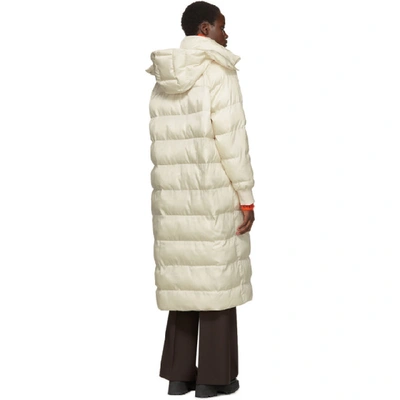 Shop Stella Mccartney White Quilted Puffer Coat In 9201 Gesso