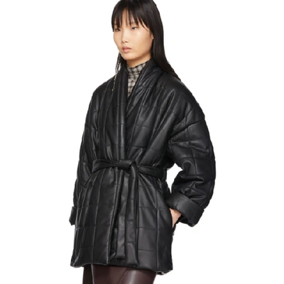 AERON 黑色 ARIZONA 绗缝裹身大衣