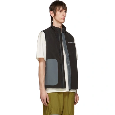 Shop Oakley By Samuel Ross Brown Puffer Vest In Dark Brown