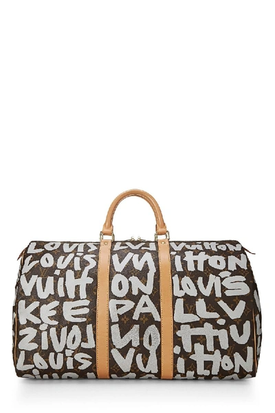 Stephen Sprouse x Louis Vuitton Grey Monogram Graffiti Keepall 50  QJB0GJ2TEB037