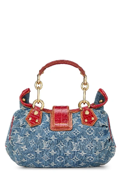 Louis Vuitton denim handbag with red alligator trim~ ⚜️ I love