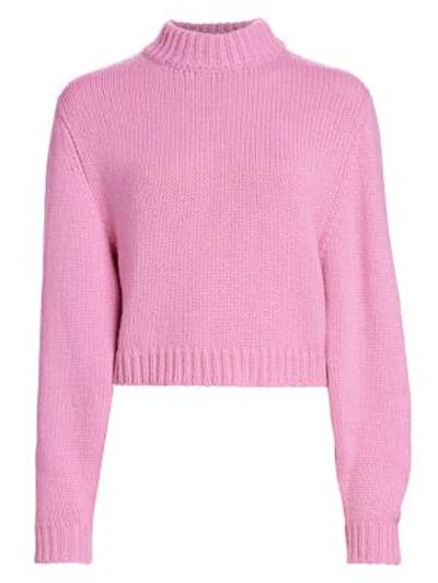 Shop The Row Women's Tabeth Cashmere Mockneck Sweater In Pink