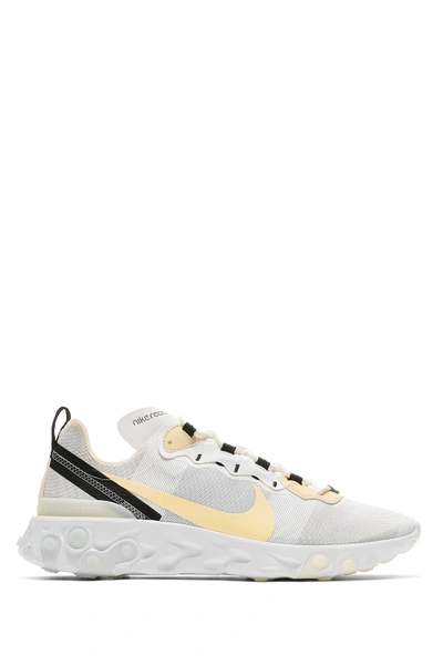 Shop Nike React Element 55 Sneaker In 101 White/palvnl