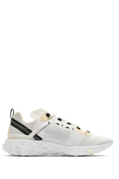 Shop Nike React Element 55 Sneaker In 101 White/palvnl
