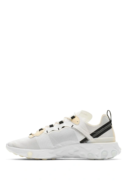 Shop Nike React Element 55 Sneaker In 101 White/palvnl