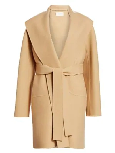 Shop The Row Maddy Belted Coat In Chamois