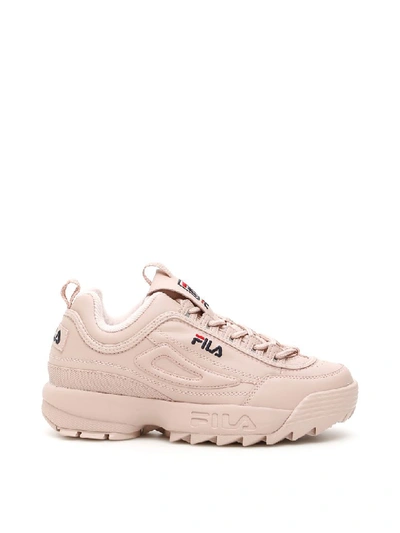 Shop Fila Disruptor Sneakers In Rose Smoke (pink)