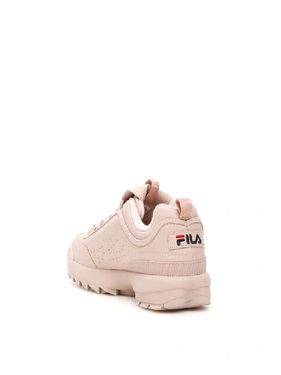 Shop Fila Disruptor Sneakers In Rose Smoke (pink)