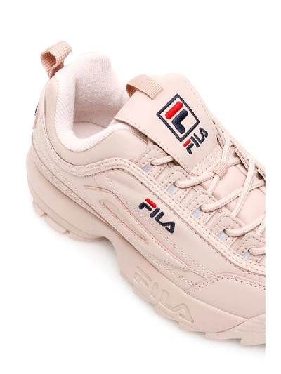 Shop Fila Disruptor Sneakers In Rose Smoke (pink)