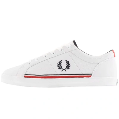 Fred Perry Baseline Leather Trainers White | ModeSens