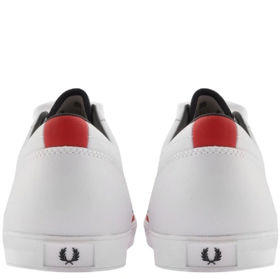 Shop Fred Perry Baseline Leather Trainers White