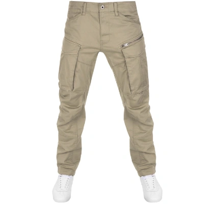 Shop G-star G Star Raw Rovic 3d Tapered Chinos Beige