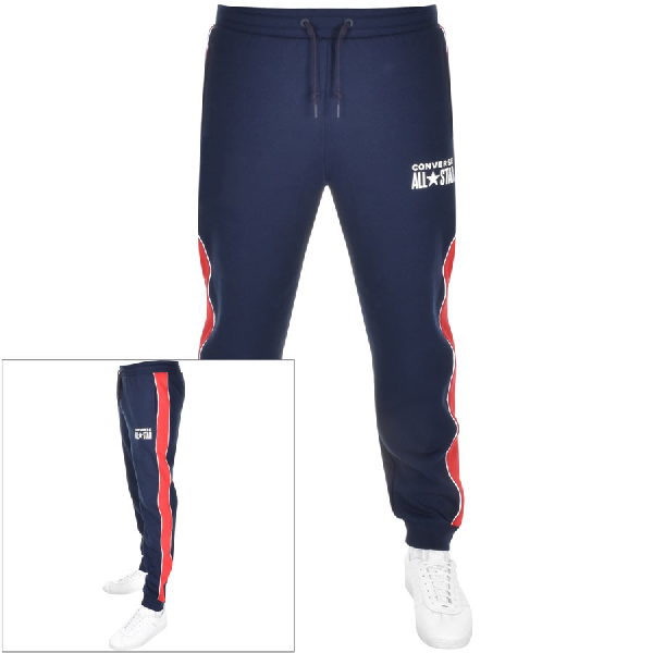 navy converse jogging bottoms