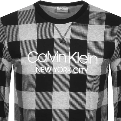 Shop Calvin Klein Underwear Logo Sweatshirt Grey