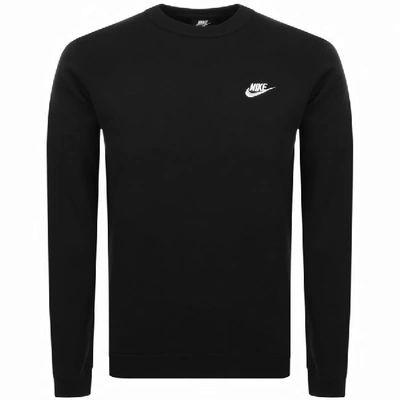 Shop Nike Crew Neck Club Sweatshirt Black