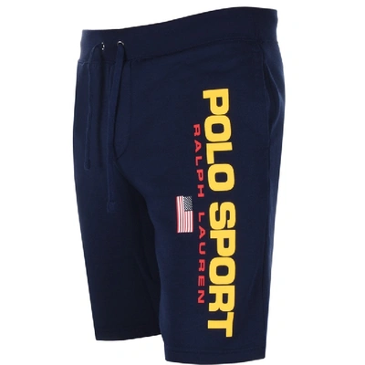 Shop Ralph Lauren Logo Shorts Navy