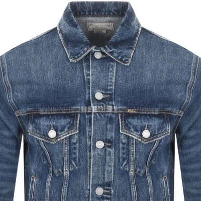 Shop Ralph Lauren Icon Trucker Denim Jacket Blue