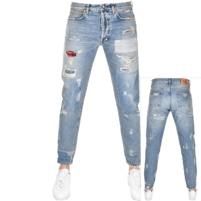 Shop Prps Thunderbird Crop Jeans Blue