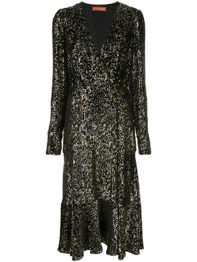 Shop Altuzarra Martha Sequinned Midi Dress In Black