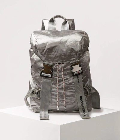 Shop Vivienne Westwood Parachute Backpack Grey