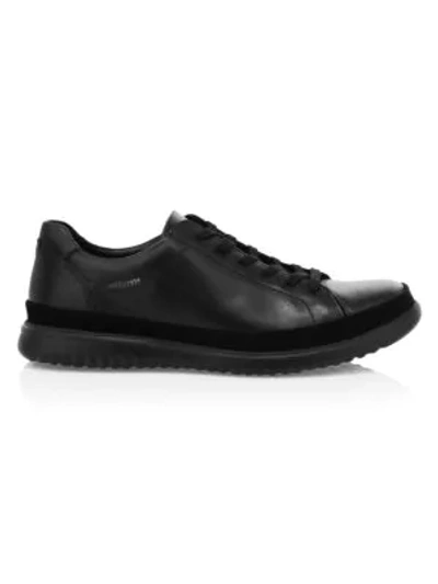 Shop Mephisto Men's Thomas Leather Sneakers In Black