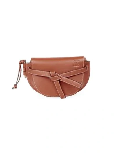 Shop Loewe Women's Mini Gate Leather Belt Bag In Tan
