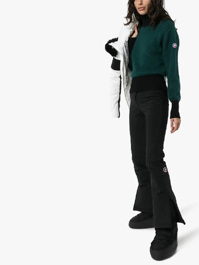 Fusalp Muzelle Colourblock Ribbed Jumper In Green
