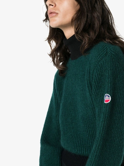 Fusalp Muzelle Colourblock Ribbed Jumper In Green