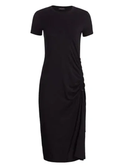 Shop Rag & Bone Ina Ruched Dress In Black