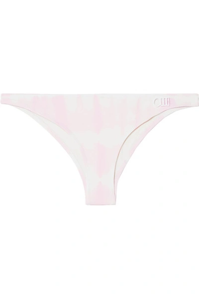 Shop Solid & Striped The Rachel Tie-dyed Bikini Briefs In Pastel Pink