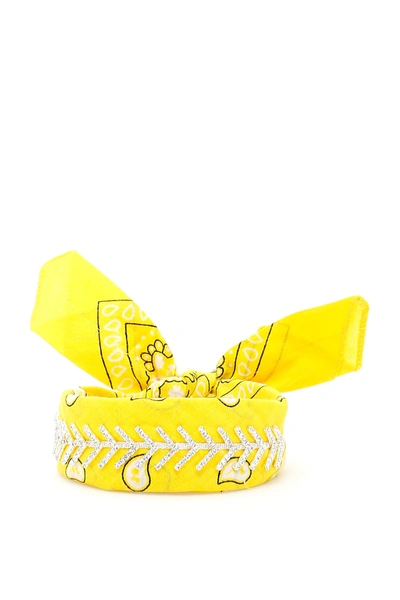 Shop Fallon Monarch Diamante Choker In Yellow,white,black