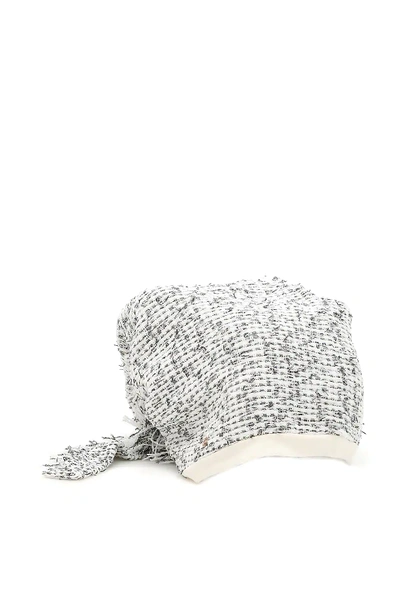 Shop Flapper Atena Hat In White,metallic,black