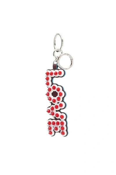 Shop Fendi Love Charm With Usb In Pink,red,white