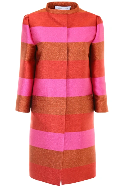Shop Gianluca Capannolo Gilda Coat In Pink,red,brown