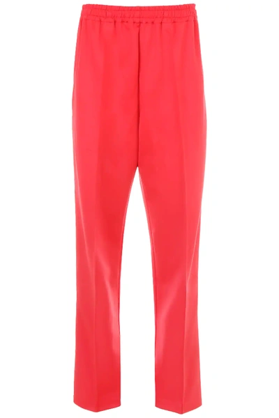 Shop Faith Connexion Oversized Kappa Joggers In Red