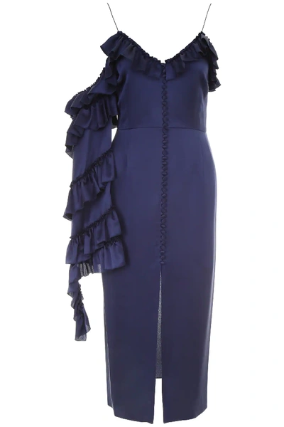 Shop Magda Butrym Pozallo Dress In Blue