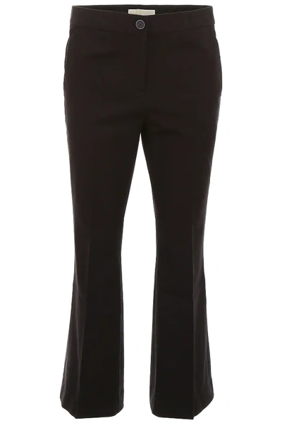 Shop Michael Michael Kors Stretch Trousers In Black