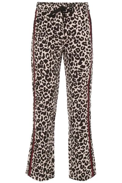 Shop N°21 Leopard Printed Trousers In Beige,black,red