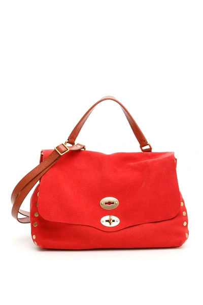 Shop Zanellato Jones Postina M Bag In Brown,red