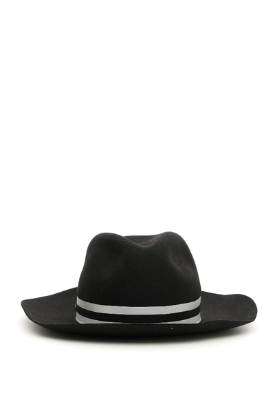 Shop Flapper Melisa Wide-brim Hat In Black,grey