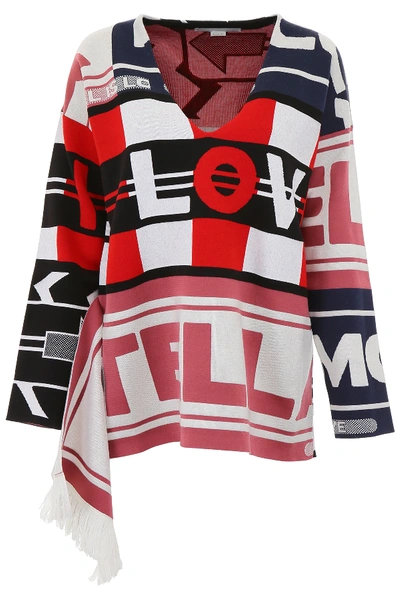 Shop Stella Mccartney All Is Love Pull In Red,black,white