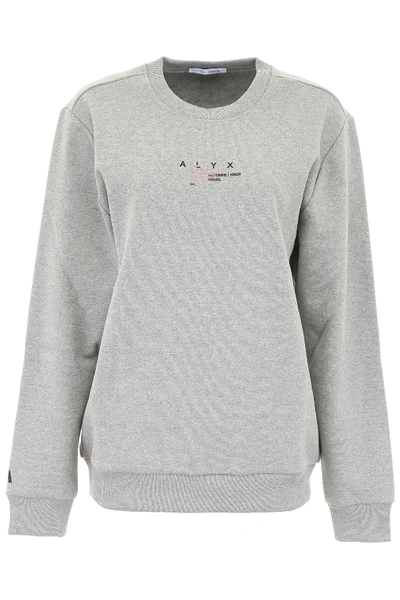 Shop Alyx Sweatshirt With Print In Grey