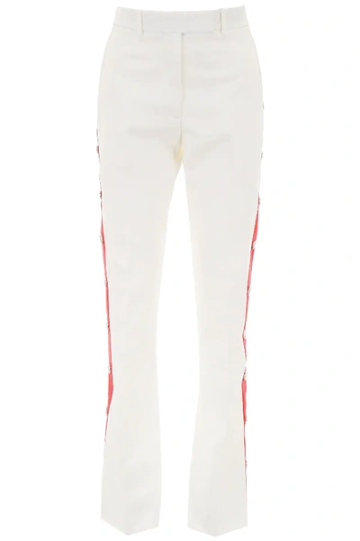Shop Calvin Klein 205w39nyc Trousers With Buttons In White