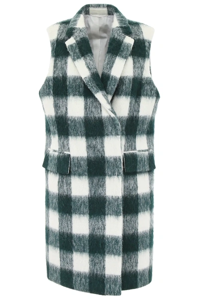 Shop Calvin Klein 205w39nyc Brushed Vest In White,green