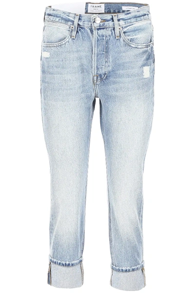 Shop Frame Le Pegged Jean In Light Blue