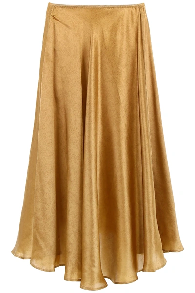 Shop Mes Demoiselles Nafi Skirt In Gold