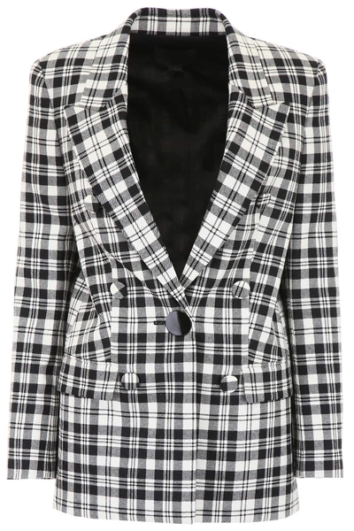 Shop Alexander Wang Single-breasted Blazer In White,black