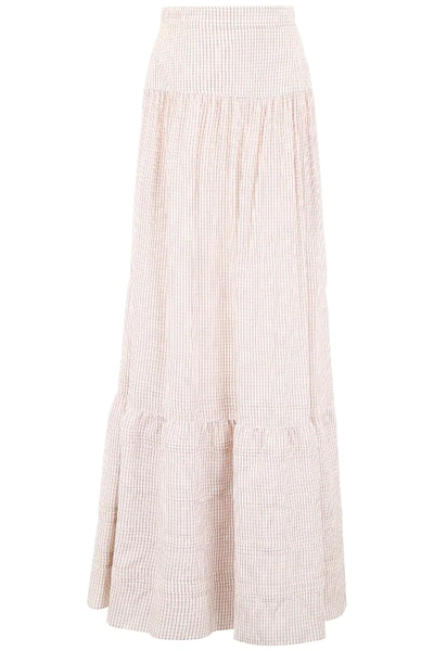 Shop Calvin Klein 205w39nyc Mormon Skirt In White,brown